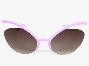 Futuristic Contemporary Modern Wrap Style SUNGLASSES Pastel Purple Frame 1226