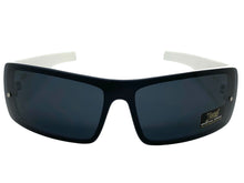 Classic Biker Gangster Hardcore Wrap LOCS SUNGLASSES White Frame 9063