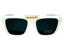 Classic Hardcore Biker Gangster Hip Hop Style SUNGLASSES White Frame Dark Lens 5467
