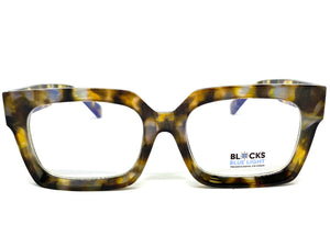 Classic Vintage Retro Style Blue Light Blocking Computer EYEGLASSES Large Thick Tortoise Frame 2016