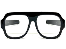 Oversized Classic Vintage Retro Style X-Large Black Lensless Eye Glasses- Frame Only NO Lens 541095