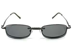 Classy Elegant Modern Style Optical EYEGLASSES Stainless Steel Frame with Magnetic Clip On DV016