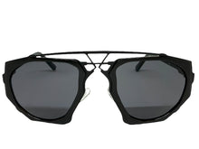 Exaggerated Classic Vintage Retro Style SUNGLASSES Unique Black Frame 4464