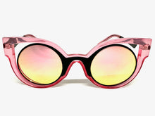 Classic Vintage Retro Cat Eye Style SUNGLASSES Funky Pink Frame 1737
