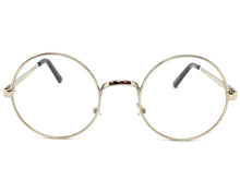 Classic Vintage Retro Style Clear Lens EYEGLASSES Round Silver Frame 6569