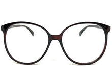 Oversized Classic Vintage Retro Style Clear Lens EYEGLASSES Large Round Brown Frame I129