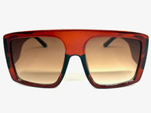 Oversized Exaggerated Classic Vintage Retro Style SUNGLASSES Large Thick Brown Frame 2016