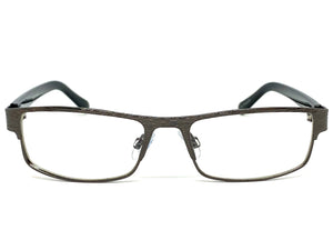 Classy Contemporary Modern Style Clear Lens EYEGLASSES Gunmetal Fashion Frame 7269