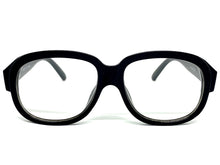 Classic Vintage Retro Style Clear Lens EYEGLASSES Large Black Frame 81219