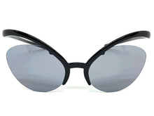 Futuristic Contemporary Modern Wrap Style SUNGLASSES Black Frame 1226