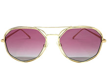 Oversized Exaggerated Vintage Retro Style SUNGLASSES Large Rose Gold Frame 4201