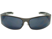 Classic Contemporary Modern Wrap Style SUNGLASSES Sleek Gunmetal Frame 3727