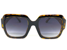 Oversized Exaggerated Retro Style SUNGLASSES Large Square Black & Tortoise Frame 49130