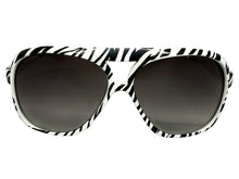 Oversized Exaggerated Vintage Retro Style SUNGLASSES Large Zebra - Tiger Print Frame 1166