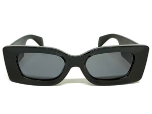 Classic Hardcore Biker Gangster Style SUNGLASSES Black Frame - Dark Lens 5015