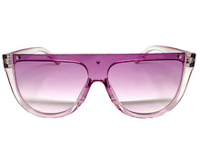 Classy Elegant Modern Rerto Shield Style SUNGLASSES Purple Frame 6515
