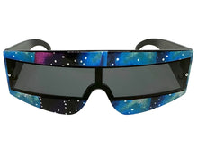 Space Futuristic Robotic Cyclops Shield Costume Party SUNGLASSES Galaxy Frame K019