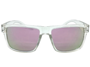 Classic Biker Motorcycle Hardcore Sporty SUNGLASSES Clear Frame K0012