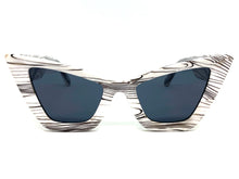 Oversized Vintage Retro Cat Eye Style SUNGLASSES Large White Frame 1206