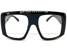 Oversized Vintage Retro Style Large Black Lensless Eye Glasses- Frame Only NO Lens 1076