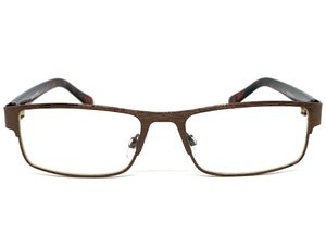 Classy Contemporary Modern Style Clear Lens EYEGLASSES Bronze Fashion Frame 7269