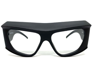 Oversized Classic Vintage Retro Style Large Super Thick Black Lensless Eye Glasses- Frame Only NO Lens 80549