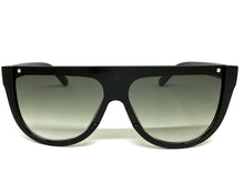Classy Elegant Modern Rerto Shield Style SUNGLASSES Black Frame 6515