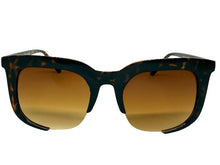 Classic Vintage Retro Style SUNGLASSES Square Tortoise Frame - Brown Lens 1678