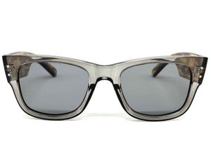 Classic Vintage Retro Style SUNGLASSES Thick Square Gray Frame 6034