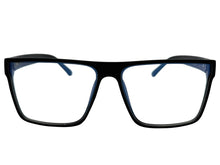 Classy Contemporary Modern Style Clear Lens Blue Light Block Computer EYEGLASSES Black Frame 35004