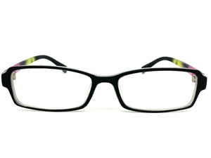 Classy Contemporary Modern Style Clear Lens EYEGLASSES Black Fashion Frame 1312