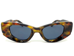 Classy Elegant Exaggerated Retro Cat Eye Style SUNGLASSES Thick Leopard Frame 80533