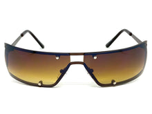 Contemporary Modern Wrap Style SUNGLASSES Brown Frame E0943