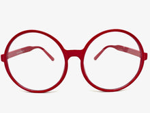 Oversized Vintage Retro Style Clear Lens EYEGLASSES X-Large Red Frame 1734