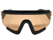 Oversized Exaggerated Modern Rerto Shield Style SUNGLASSES Large Black Frame 63290