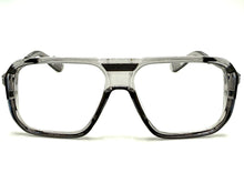Classic Vintage Retro Hip Hop Rapper Style Clear Lens EYEGLASSES Gray & Gunmetal Frame 76006