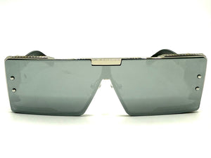 Classic Hardcore Gangster Hip Hop Rapper Pimp Style SUNGLASSES Silver Frame 79004