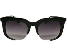 Classic Vintage Retro Style SUNGLASSES Square Black Frame - Gradient Lens 1678