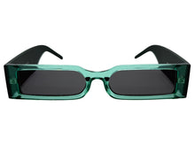 Space Futuristic Robotic Cyclops Modern Contemporary SUNGLASSES Sleek Green Frame 9262