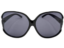 Oversized Exaggerated Classic Vintage Retro Style SUNGLASSES Huge Black Frame 80006