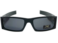 Classic Hardcore Biker Gangster Style LOCS SUNGLASSES Black Frame Dark Lens 91167