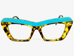 Classic Modern Retro Cat Eye Style Clear Lens EYEGLASSES Large Multicolor Frame 5035