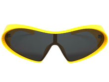 Oversized Exaggerated Modern Retro Futuristic Style SUNGLASSES Large Yellow Frame 1308