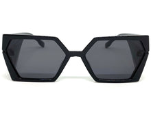 Exaggerated Modern Retro Futuristic Style SUNGLASSES Thick Funky Black Frame 80811