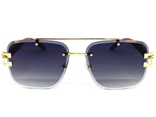 Classic Elegant Luxury Retro Hip Hop Style SUNGLASSES Gold & Wood Frame 7357