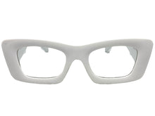 Exaggerated Vintage Retro Style Clear Lens EYEGLASSES Thick White Frame 81260