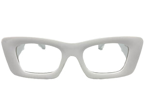 Exaggerated Vintage Retro Style Clear Lens EYEGLASSES Thick White Frame 81260