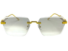 Classy Elegant Luxury Modern Style SUNGLASSES Rimless Gold Frame 5331