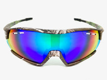 Classic Sporty Wrap Around Style SUNGLASSES Large Camouflage Frame CAMO-13