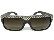 Classic Vintage Retro Hip Hop Rapper Pimp Style SUNGLASSES Thick Black Snakeskin Frame 1221